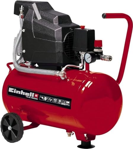 Einhell TC AC 190/24/8 Compressore Ad Aria, Serbatoio Aria 24 L, ‎Rosso : Amazon.it: Fai da te