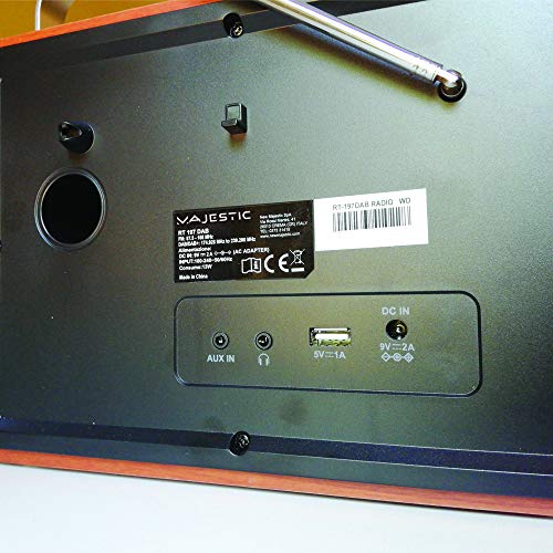 Majestic RT 197 DAB   Radio DAB/DAB /FM, Bluetooth, Display LC, Ingresso AUX IN, uscita cuffie, sveglia 2 allarmi 3 suonerie : Elettronica