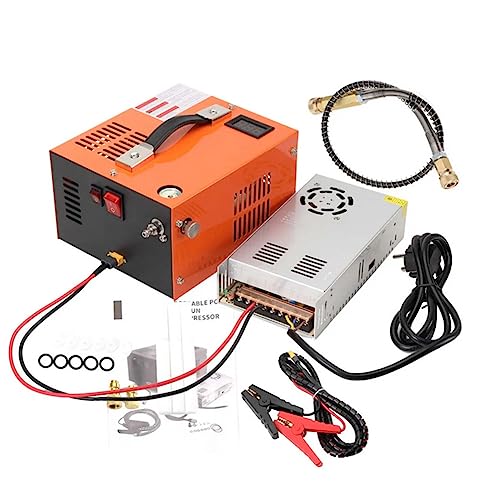 TABODD Compressore d'aria ad alta pressione PCP, 300 W, 30 MPa/300 Bar/4500 PSI, compressore d'aria portatile PCP ad alta pressione, arresto manuale, pompa ad aria compressore, per gonfiaggio PCP, : Amazon.it: Fai da te