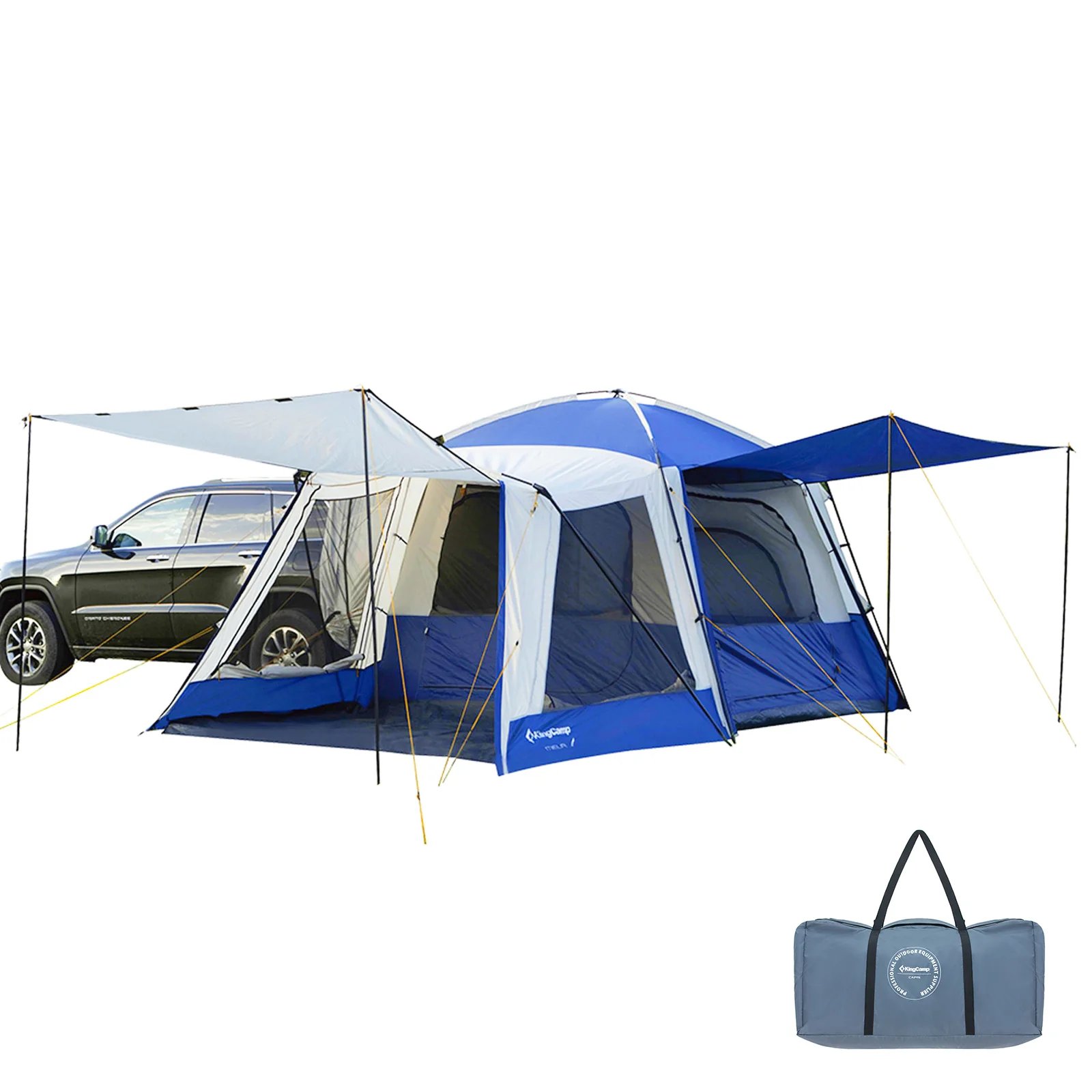 2025 KingCamp presenta Meilfi Plus – una moderna tenda familiare autoportante con ampio spazio e altezza interna di 220 cm.