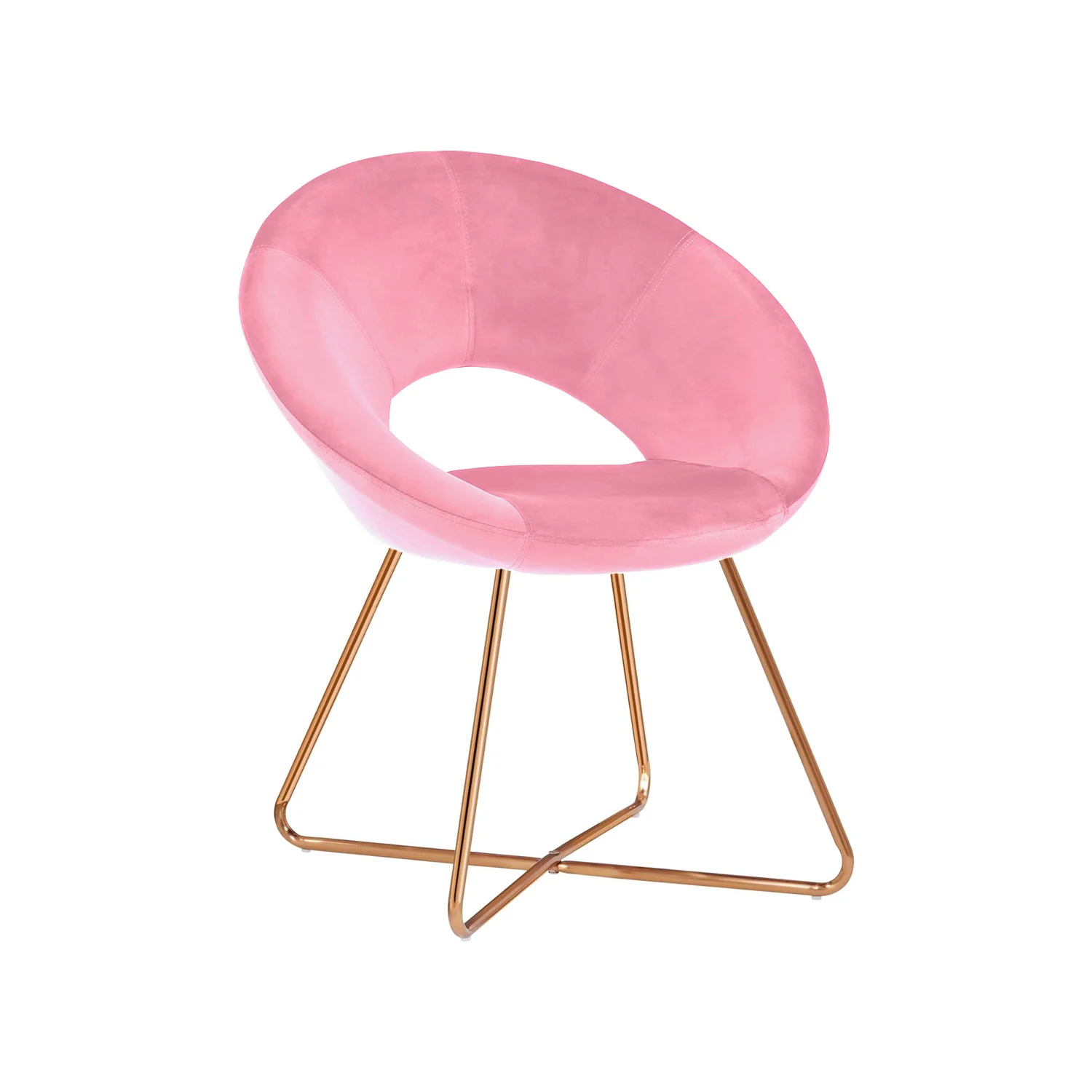 Poltroncina London Rosa Velvet