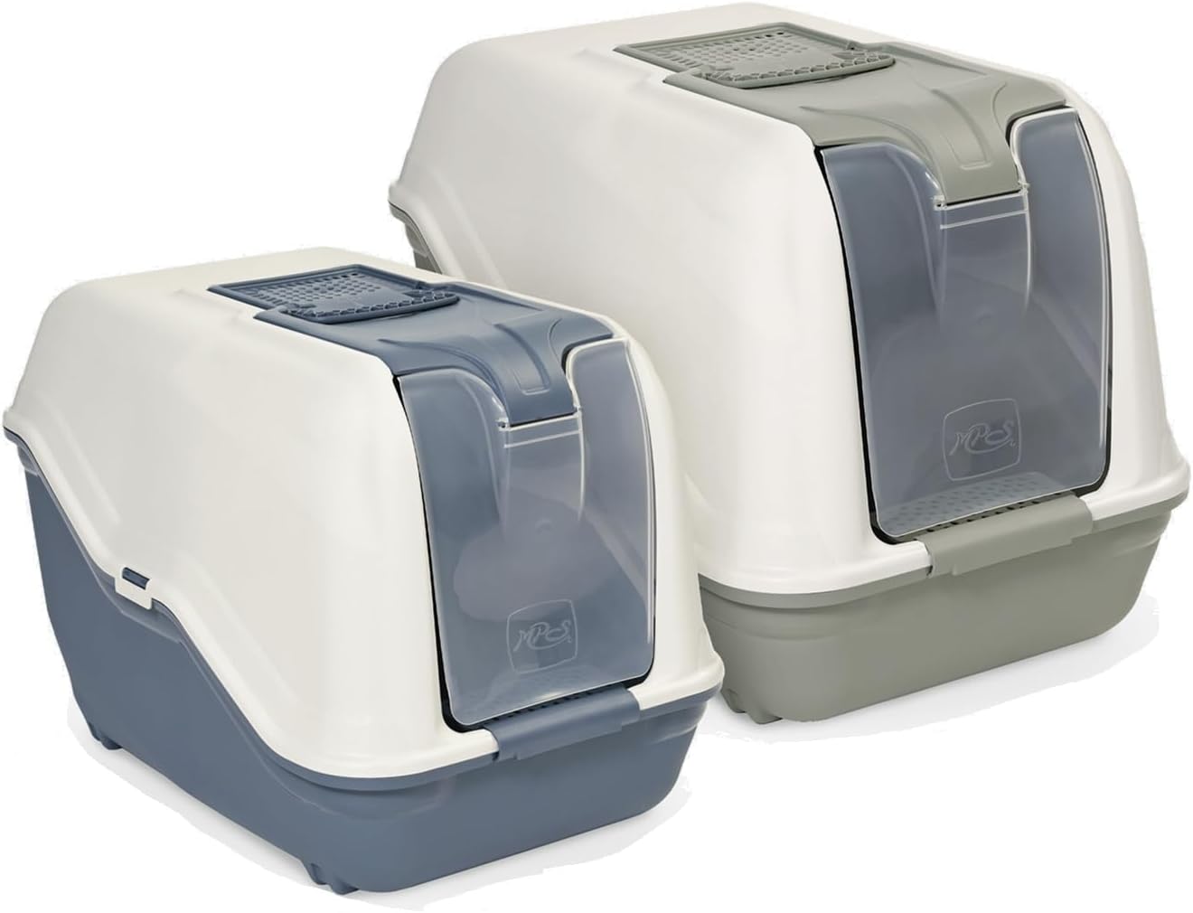 MPS Toilette per gatti Lettiera Chiusa Netta Maxi con Filtro e Paletta all'Interno 66X49XH50 Colori Assortiti