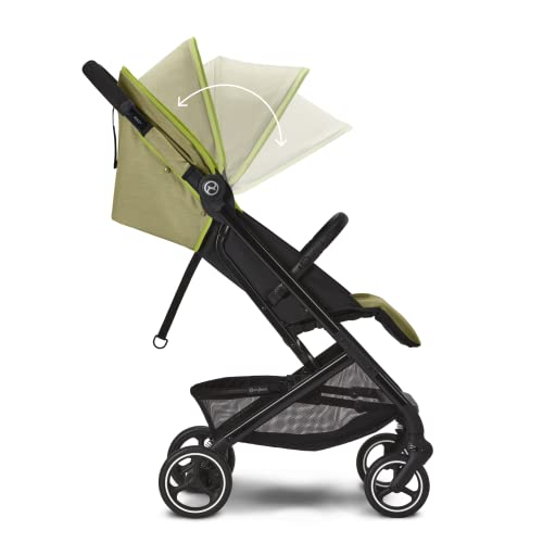 CYBEX Gold Passeggino Beezy con Cintura One Pull, Per Bambini dalla Nascita Fino a 4 Anni (Max. 22 kg), Compatto e Ergonomico, Nature Green (Verde) : Prima infanzia