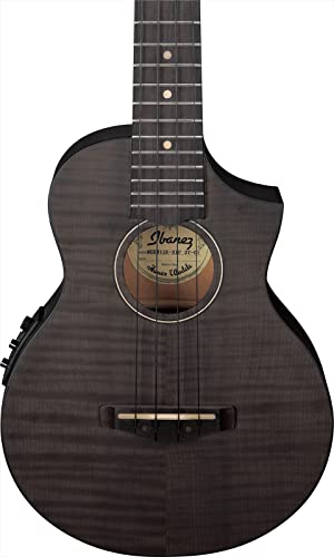 Ibanez Ukulele UEW12E in Black Ice Flat : Strumenti Musicali
