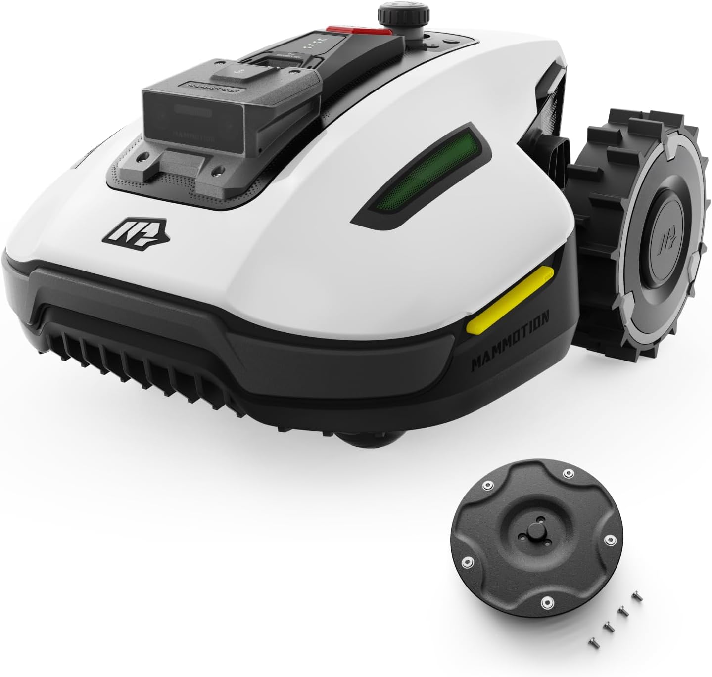 MAMMOTION YUKA mini 500 Robot Tagliaerba Senza Filo Perimetrale, Consigliato 500m2, Max. 700m2, Mappatura Automatica Visione AI 3D, Pendenza 50%, 5 Lame a Rasoio Orientabili, con Modulo 4G