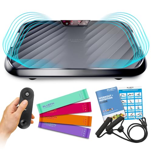 Pedana Vibrante Bluefin UltraLite | Pedana vibrante per esercizi di drenaggio linfatico | Macchina per l’esercizio fisico con le vibrazioni | Macchina con piattaforma vibrante : Amazon.it: Sport e tempo libero