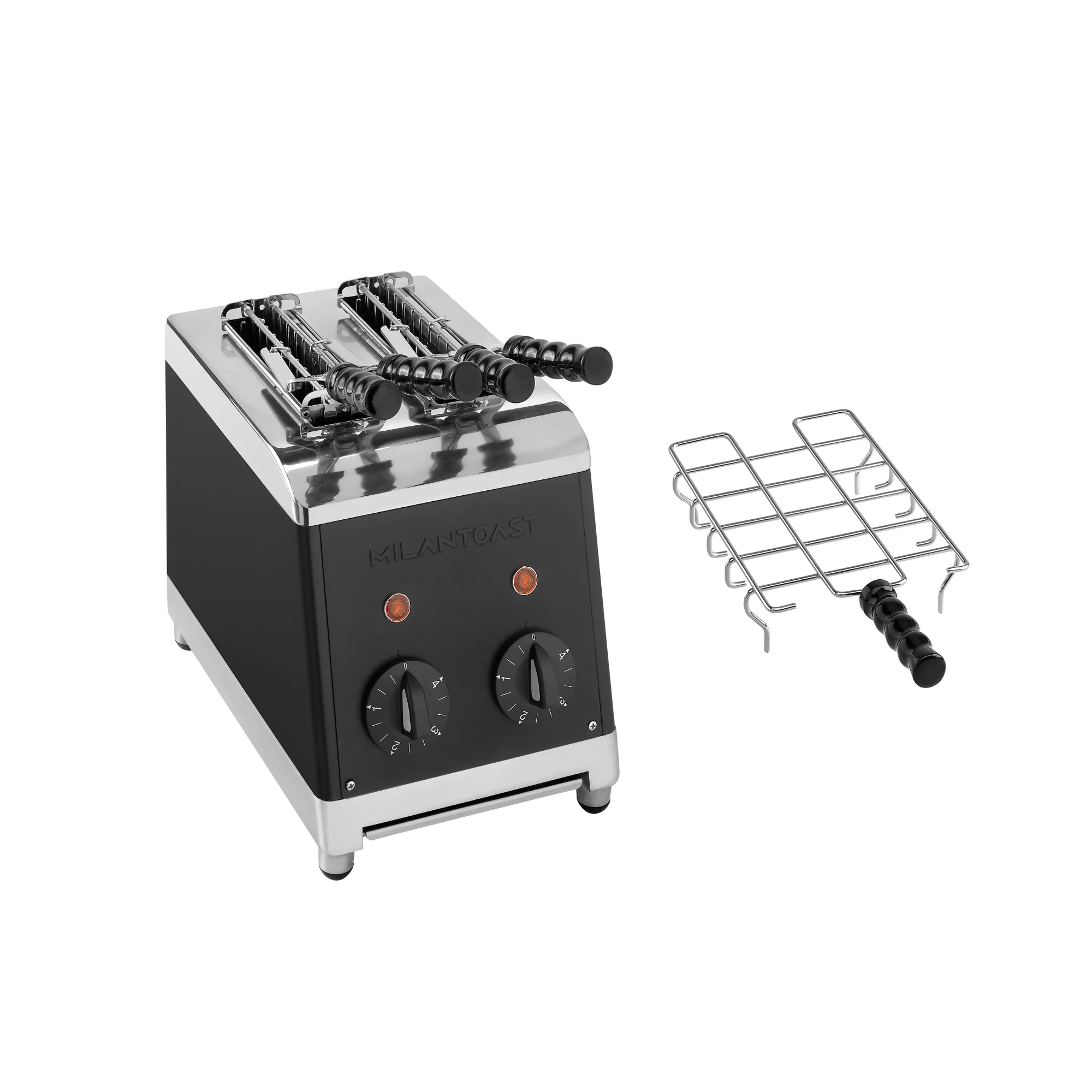 Milantoast Tostapane 2 Fette con Pinze e Accessorio per Panini