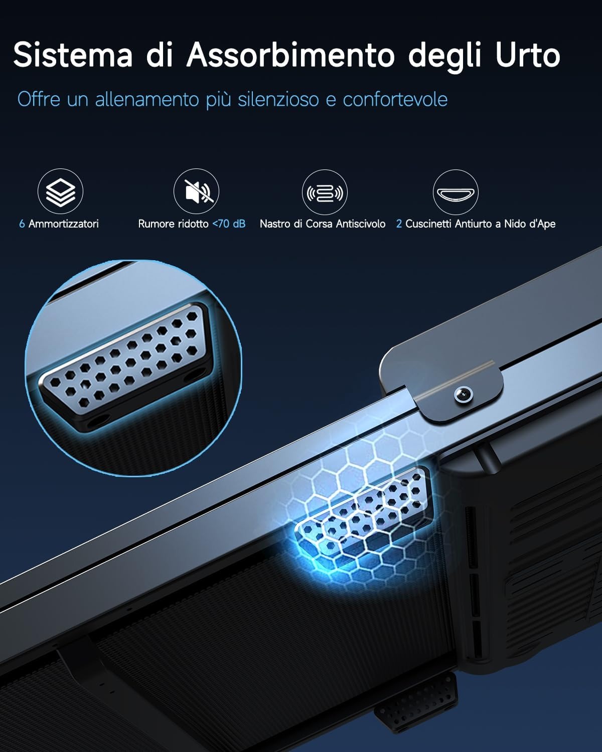 Kerolina Tapis Roulant Salvaspazio Elettrico - Tapirulan da Casa Walking Pad Treadmill for Home Use Magnetico Mini Piccolo Elettrica Walk Scrivania Tappeto Motore Salva Spazio 6KM/H