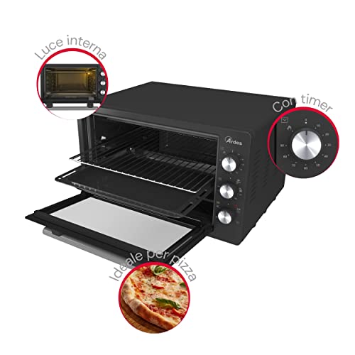 ARDES | AROVEN451 Forno Elettrico Ventilato 45 Litri Fornetto Elettrico Professionale Per Cucina | Compatto, Smart e Multifunzione (Specialità Girarrosto), Ideale Per Un'esperienza In Cucina A 360° : Amazon.it: Casa e cucina