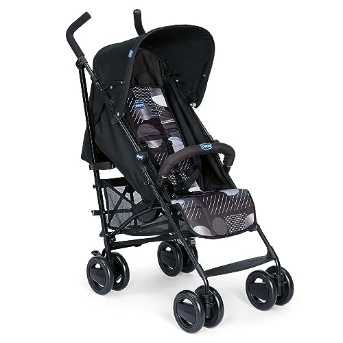 Chicco London Up Passeggino Leggero Pieghevole da 0 Mesi a 15 kg (portata max 18 kg), Passeggino Reclinabile e Compatto con Manicotto Paracolpi, Posizione Nanna, Chiusura a Ombrello, Nero : Prima infanzia