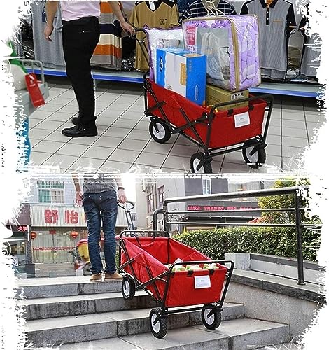LUCEAE Carrello Domestico Multifunzione Carrello Pieghevole Da Giardino Carrello Heavy Duty Wagon Portatile Campeggio Esterna Carrello a Mano Robusto Telaio In Acciaio Sicuro Durevole Facile Da : Amazon.it: Giardino e giardinaggio