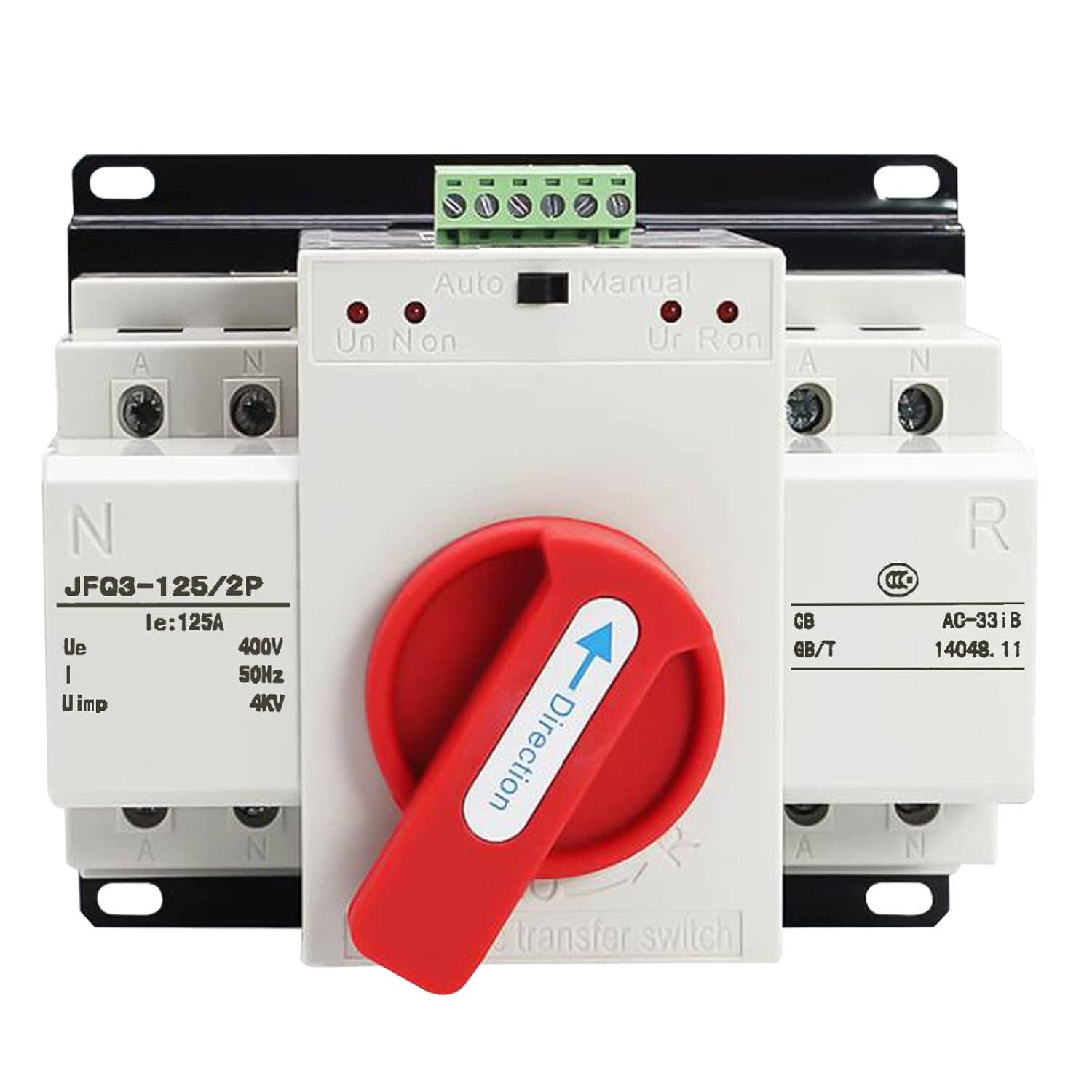 Mocoli 2P 220V 125A Dual Power Automatic Transfer Switch, Uninterrupted