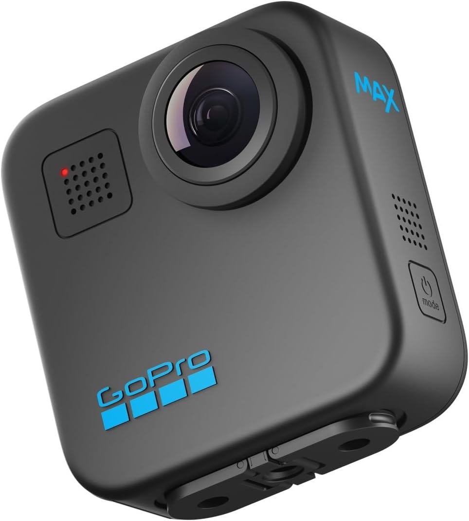 GoPro MAX - Action camera tradizionale impermeabile 360° con touch screen Video HD sferico 5.6K30 Foto 360° da 16.6MP Stabilizzazione streaming live 1080p, Nuovo
