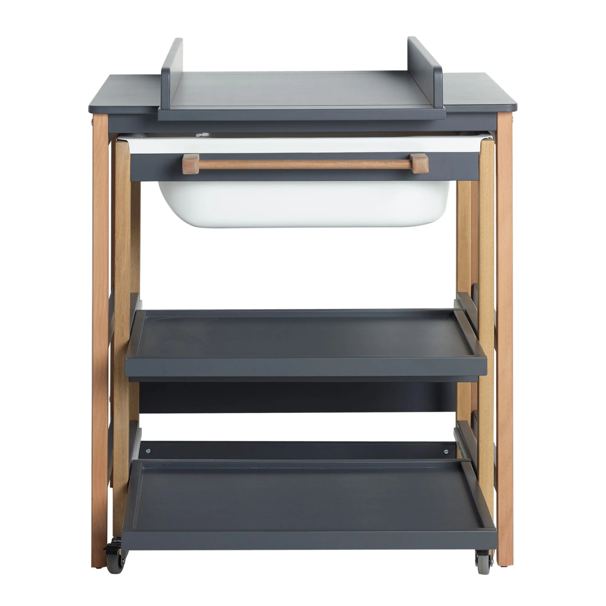 Mobile fasciatoio con vaschetta