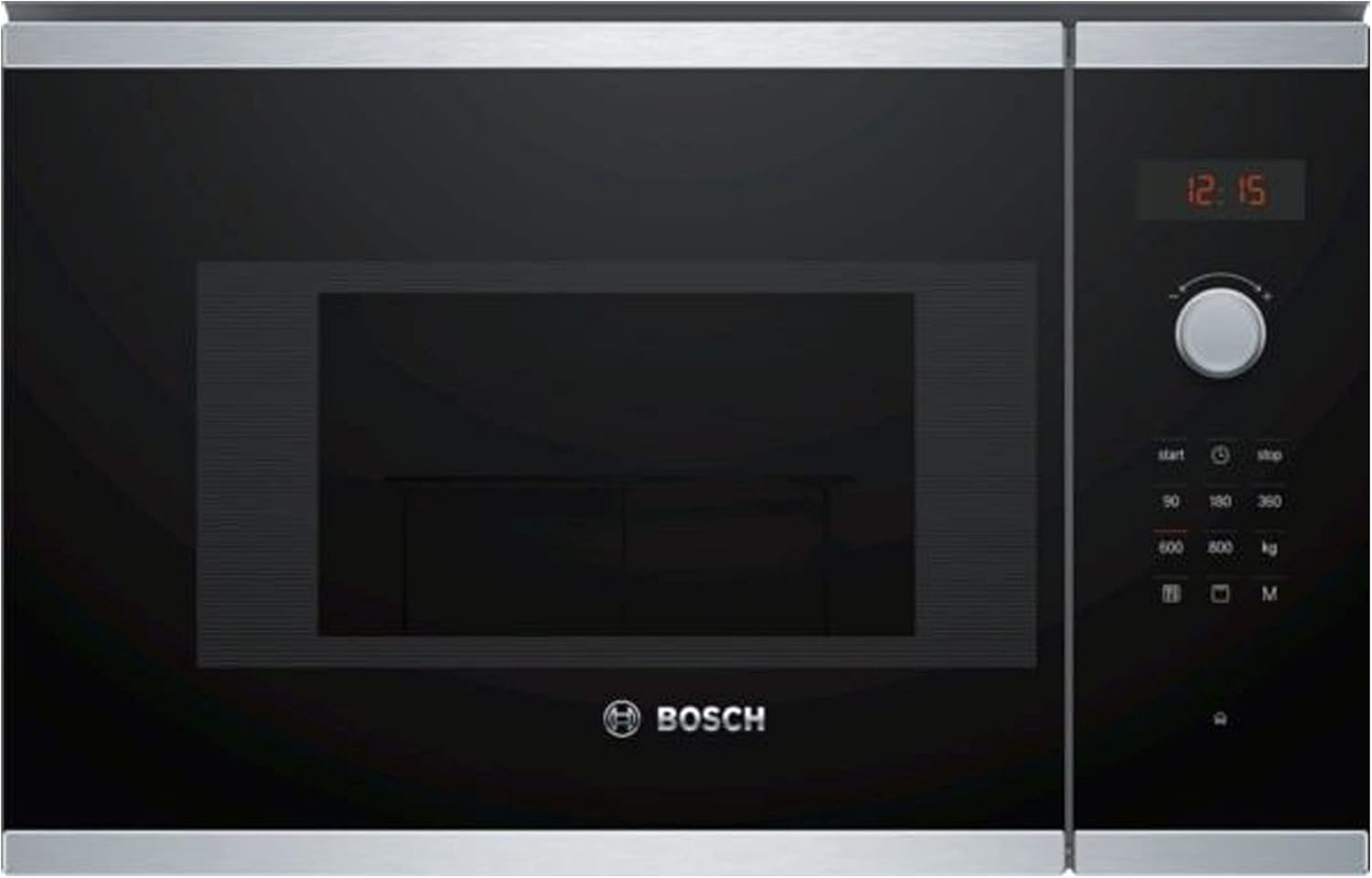 Bosch Bel523Ms0 Built-in Microwave, 800 W, 20 L, Black, 594 x 382 x 317 mm