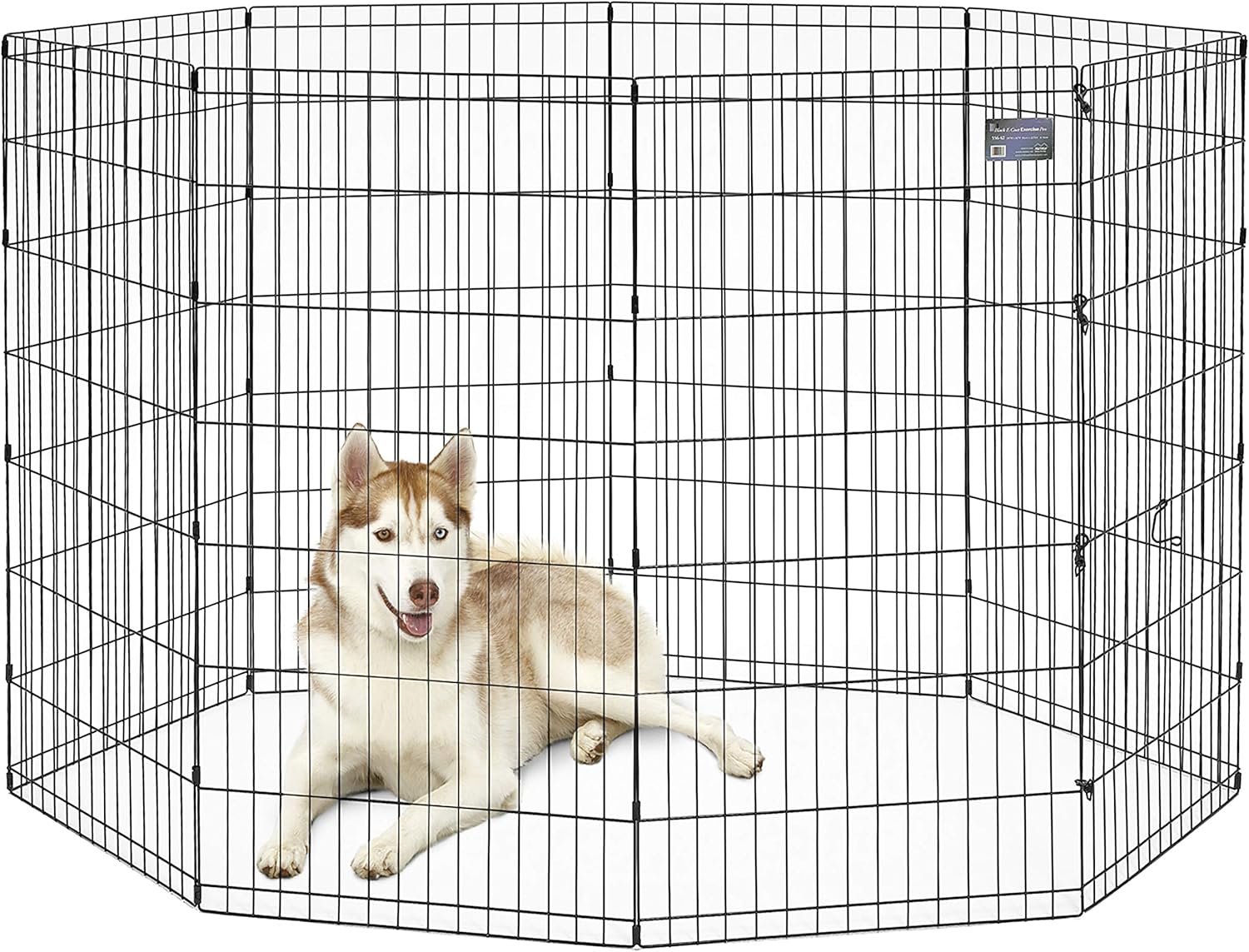 MidWest Homes for Pets Recinto esercizi senza porta, 60,96 x 45,72 cm (Lu x La x A), nero, E-Coated, 550-18