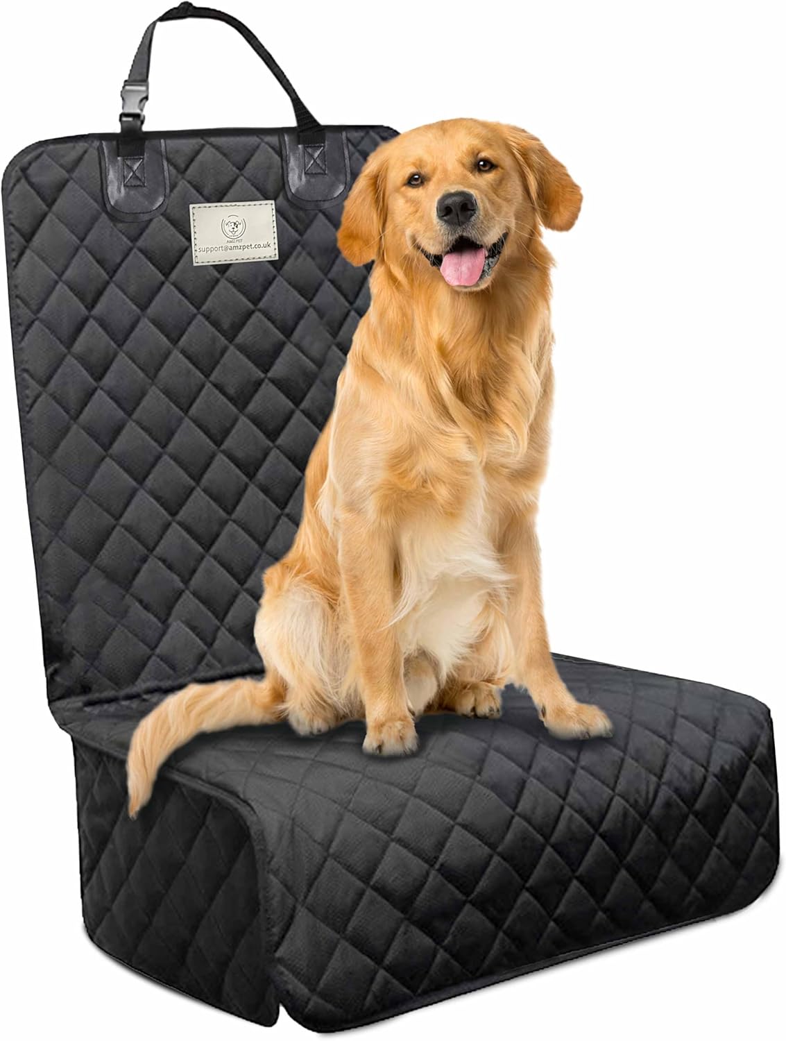 AMZPET Coprisedile Auto per Cani (Compatto: 122 cm) - Impermeabile - Antiscivolo e antigraffio - Durevole - 56 x 45 x 122 cm