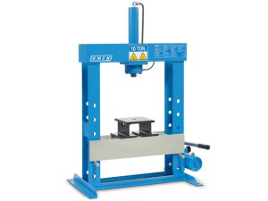 Pressa idraulica da banco OMCN 153 pompa manuale a 2 velocit��, portata 10 ton