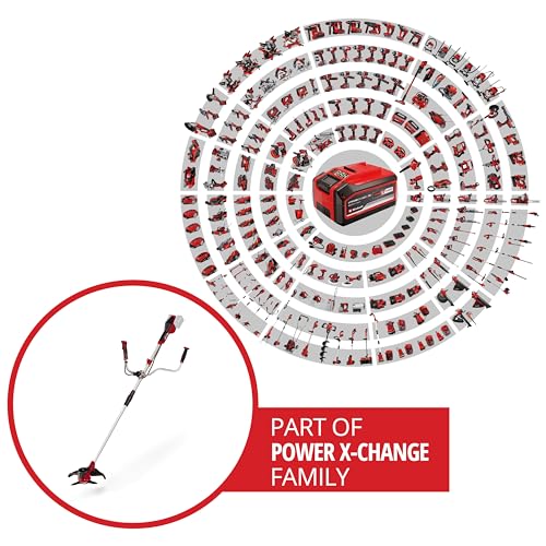 Einhell Decespugliatore senza fili Power X Change 36V   Potente tagliaerba con lame in metallo   Decespugliatore a batteria AGILLO 36/255 Solo (batteria non inclusa), 16 x 113 x 35 cm, rosso/nero : Amazon.it: Giardino e giardinaggio