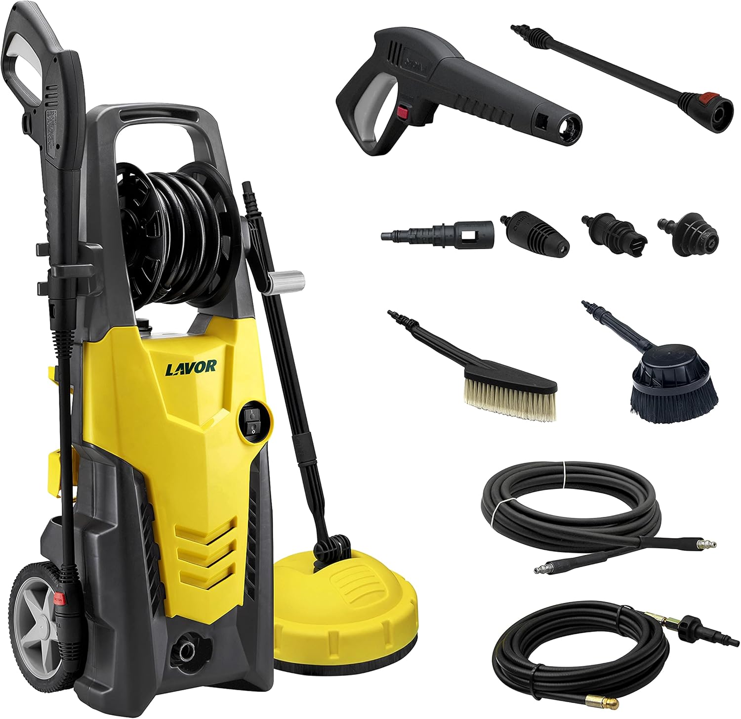 LAVOR Planet High Pressure Washer Cold Water 170 Bar, Black Yellow