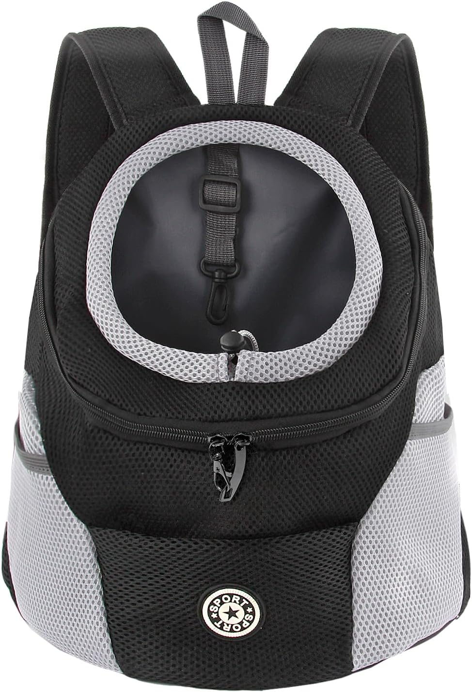 M MUNCASO Zaino per cani e gatti, regolabile, per animali domestici, con design traspirante e fondo impermeabile, zaino per animali domestici (S, rosa)