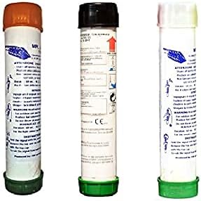 Zeus Party Set di Fumogeni Halloween - Fumogeni dei Colori Principali della FESTIVITà Set di Decorazioni per Halloween Durata 60 Secondi Circa (Viola Nero Rosso)