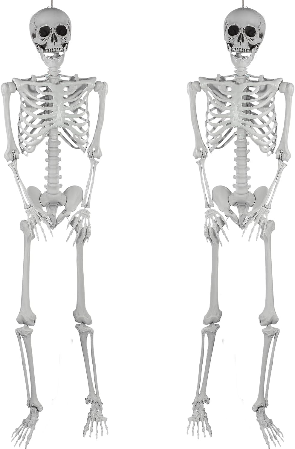 SIFOEL Scheletro di Halloween 165 cm realistico dimensione di vita posable scheletro umano con articolazioni mobili per Halloween decorazione casa infestata (1)