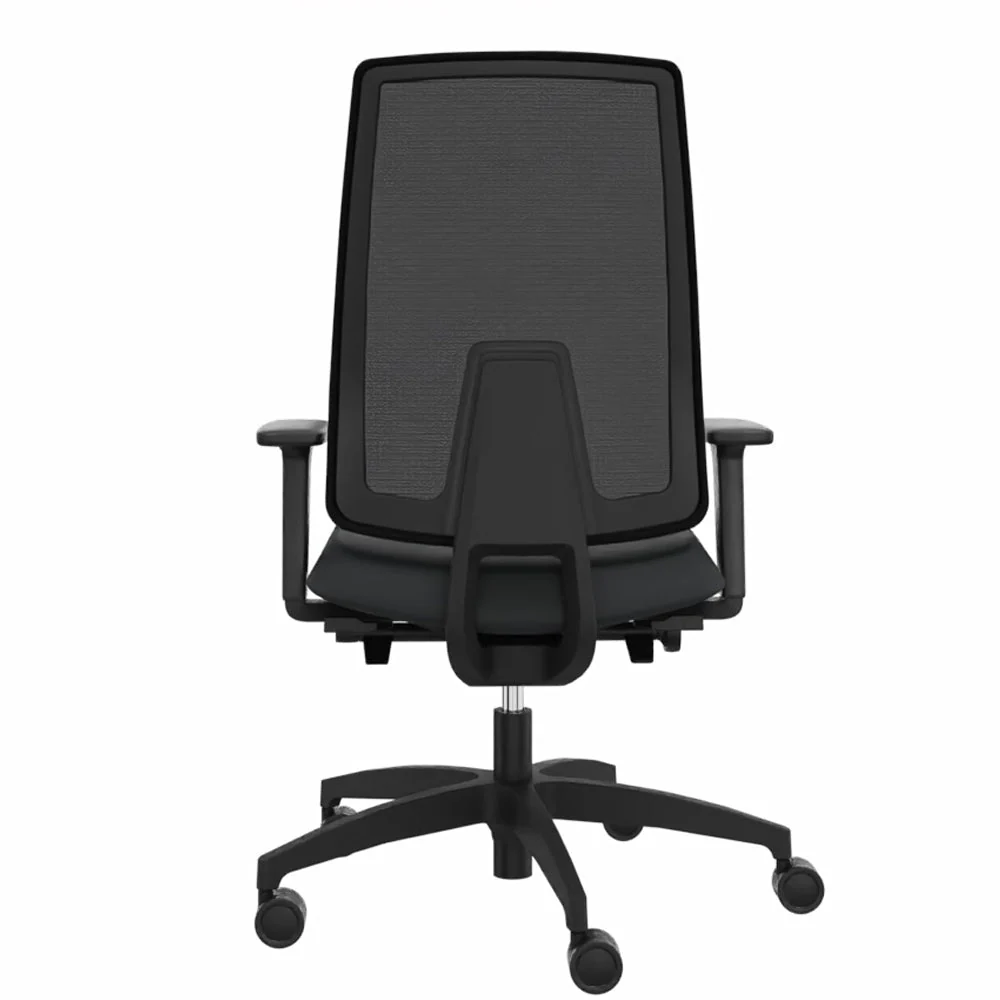 Sedia da ufficio ergonomica Dauphin INDEED MESH ID 7056_SLP con supporto lombare | Schienale in rete | Nero