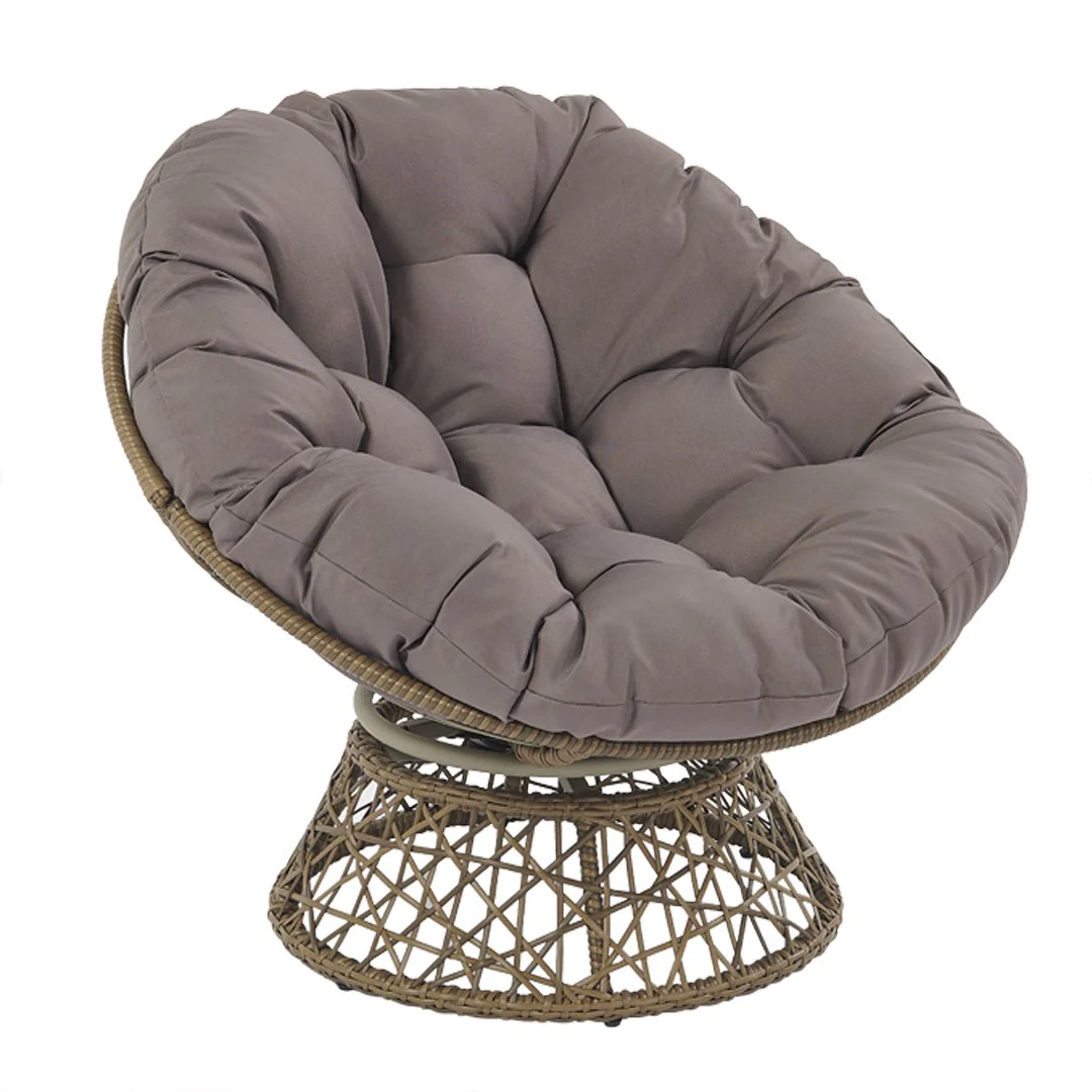 New Sky - Poltrona da giardino rotonda in fibra sintetica