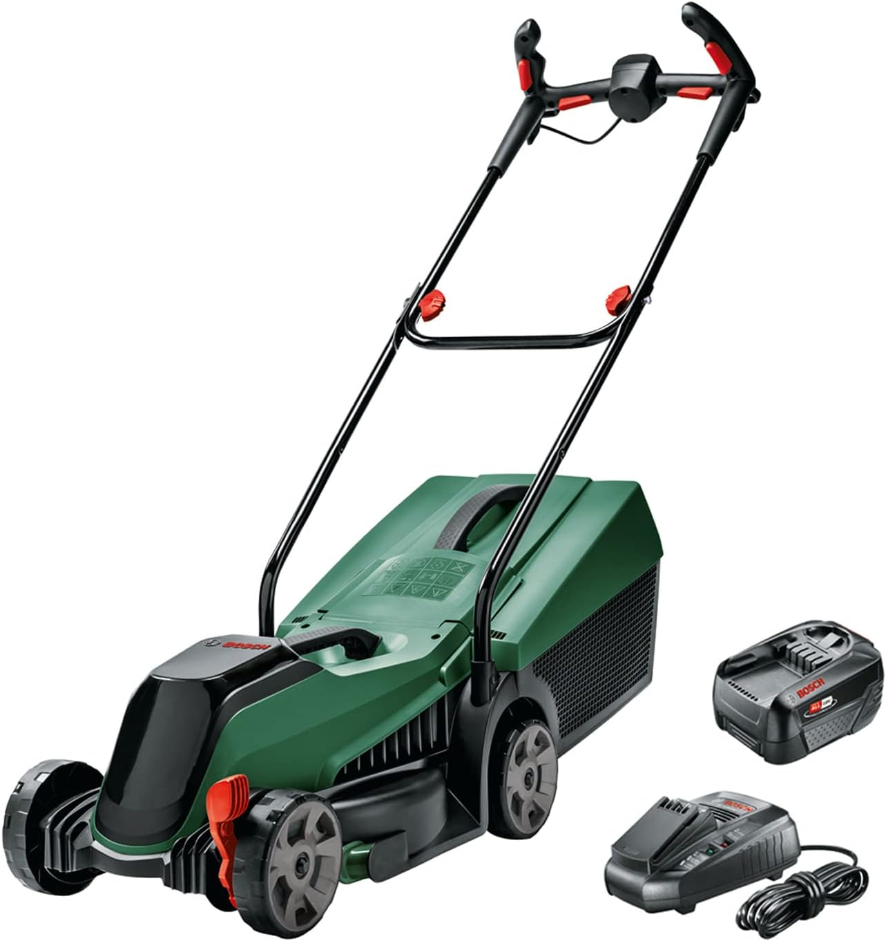 Bosch Home and Garden Rasaerba a batteria CityMower 18V-32-300 (18 Volt, 1 batteria, larghezza di taglio: 32 cm, rasa fino a 300 m2, in confezione di cartone)