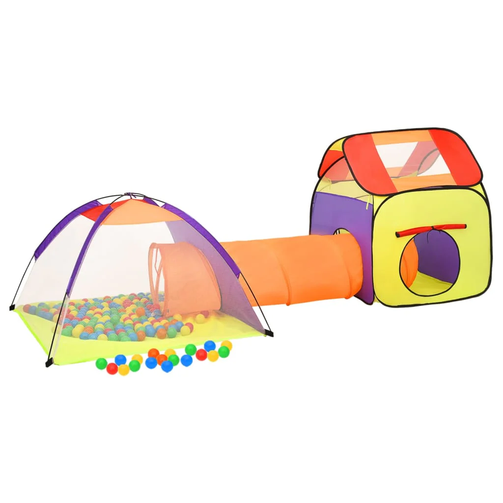 Tenda da gioco per bambini 338 x 123 x 111 cm con 250 palline multicolore