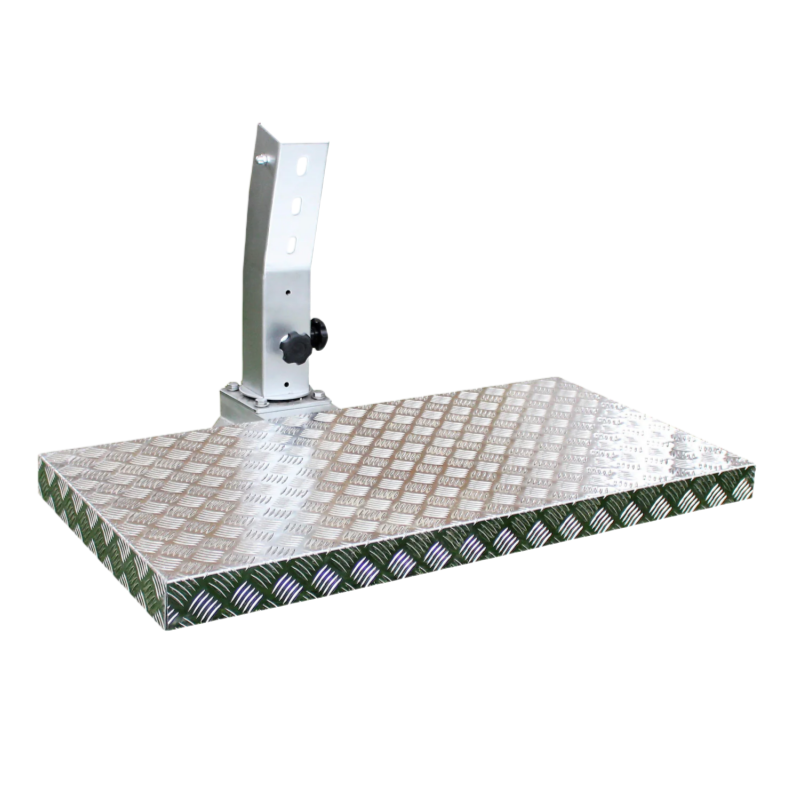 Base per Ombrellone da Giardino Palo Laterale 104x54x8 cm in Alluminio Mandorlato