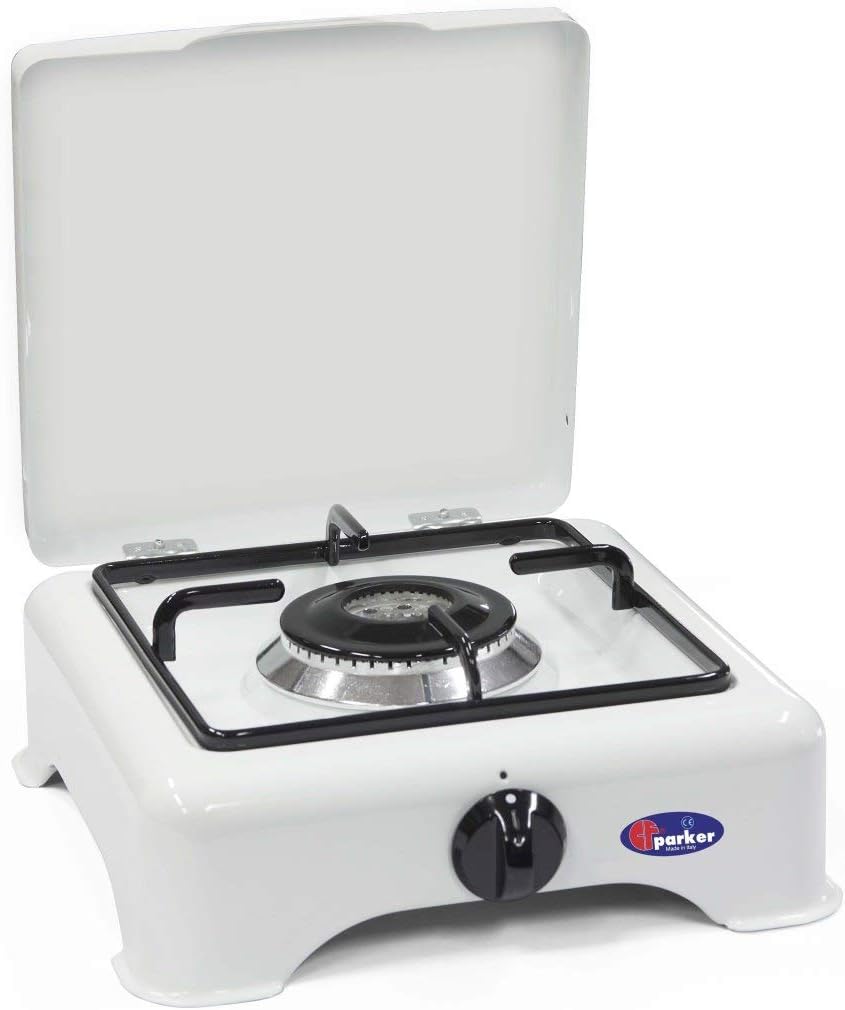 Parker 5321GPSm/C Methane Gas Burner Double Crown with Safety Valve for Indoor Use Made in Italy