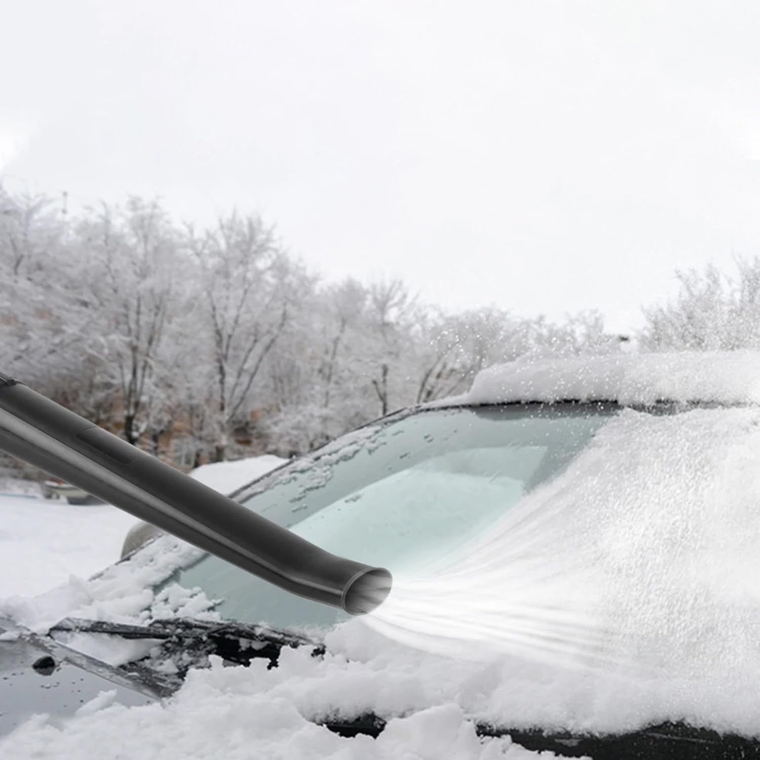 Battery Leaf Blower, 21V Leaf Blower with Battery, Leaf Blower with 2 x 4.0Ah Batteries, Powerful Lawn Care Air Fan (with 2 x 4000mAh Batteries)