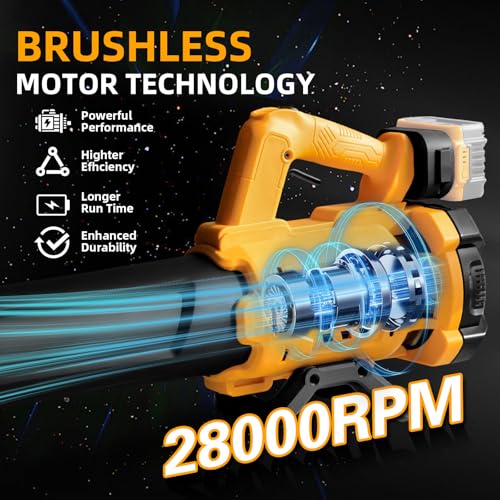 Soffiatore per foglie senza fili fino a 480 CFM per batteria DeWalt da 20 V (senza batteria), soffiatore elettrico con motore brushless, bloccabile per mantenere velocità 190 MPH, soffiatore portatile : Amazon.it: Giardino e giardinaggio