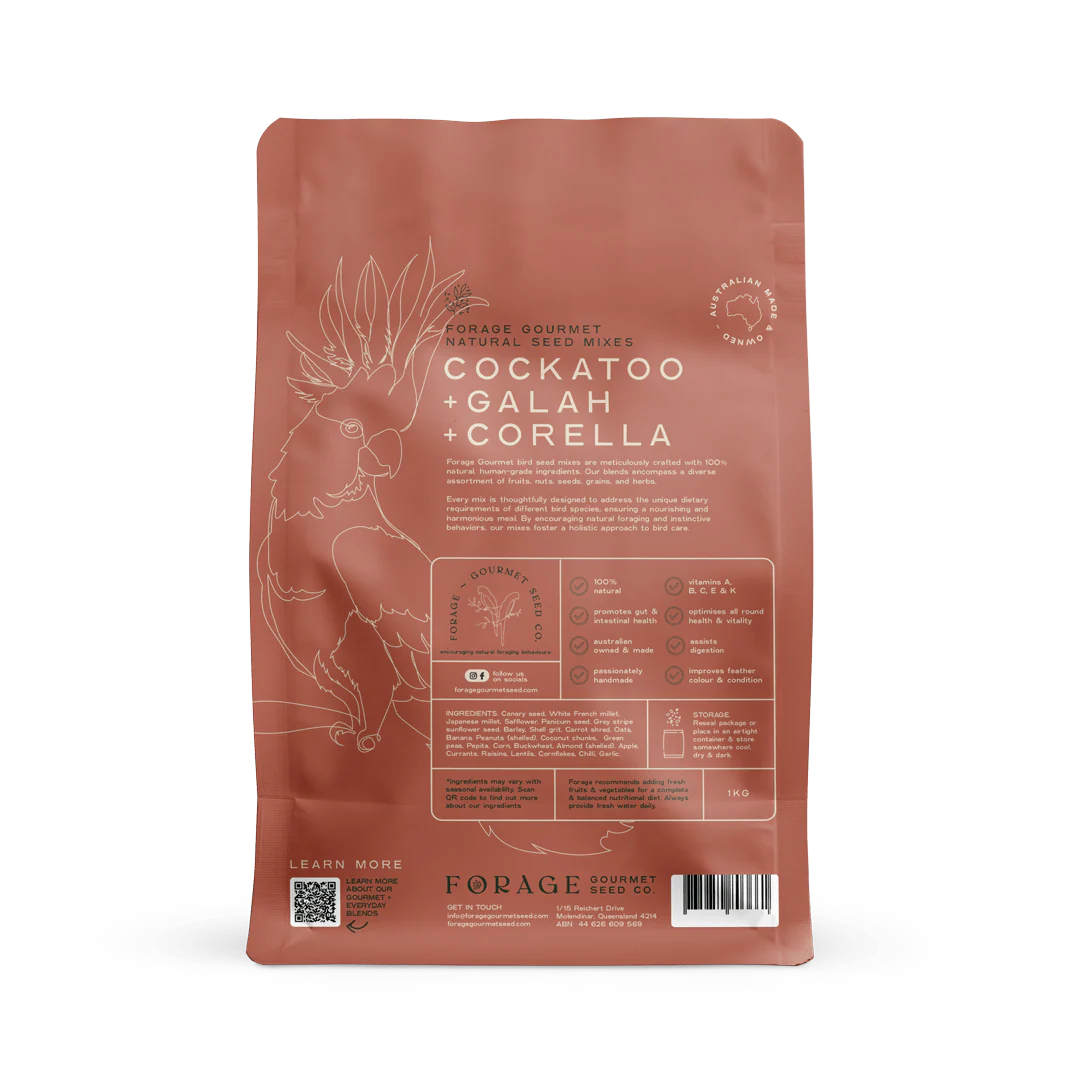 Forage Cockatoo, Galah and Corella Mix