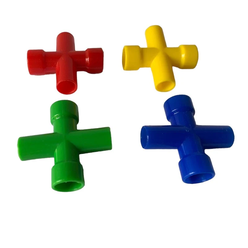 Plastic 4 Way Connector