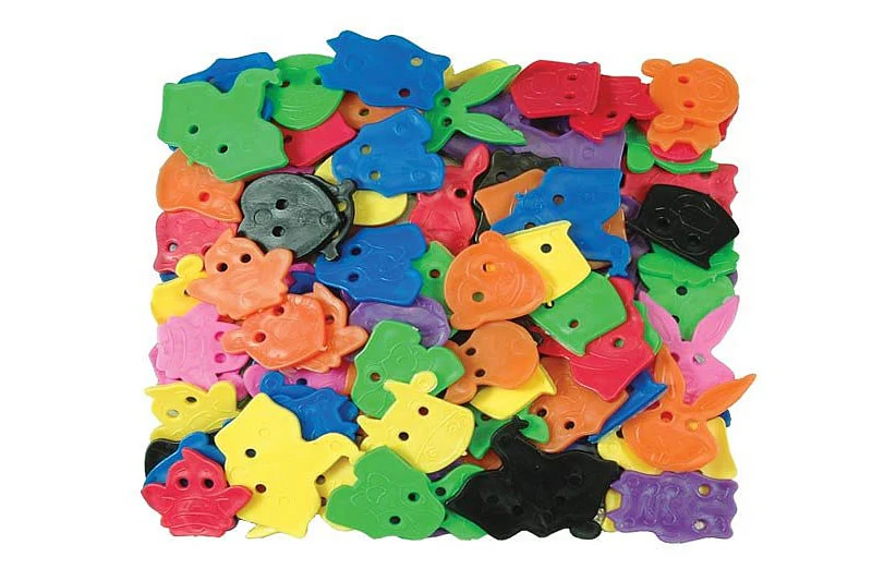 Animal Face Buttons x 10