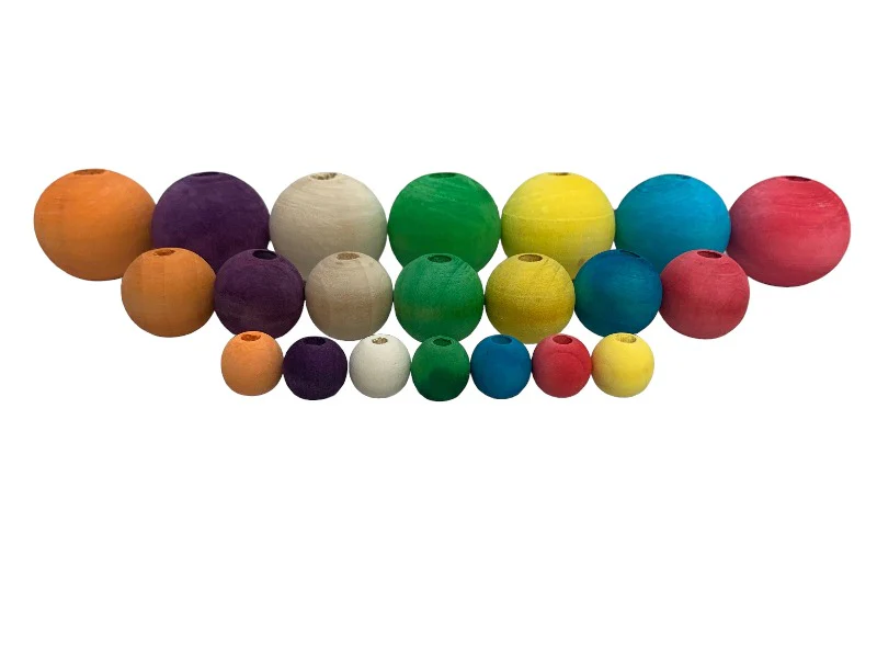 Wood Round Beads