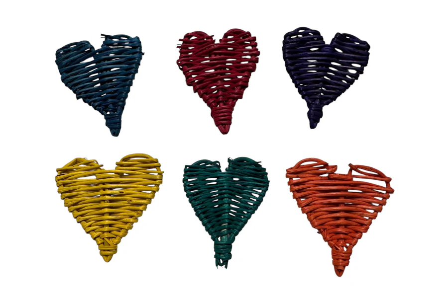 Vine Hearts - Coloured