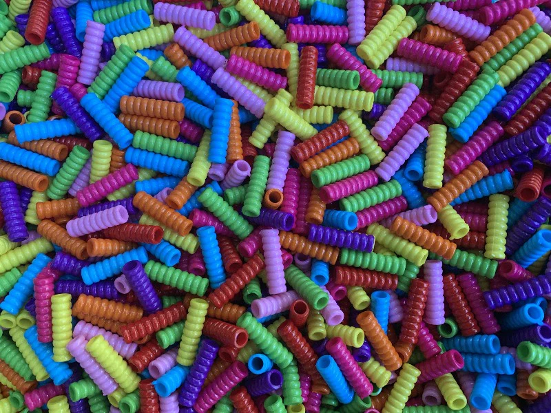 Plastic Ripple Beads