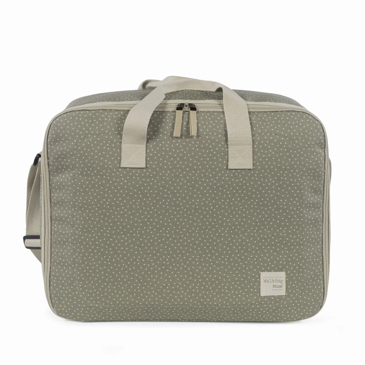 Walking Mum Mala de Maternidade Poppy Dots Musgo