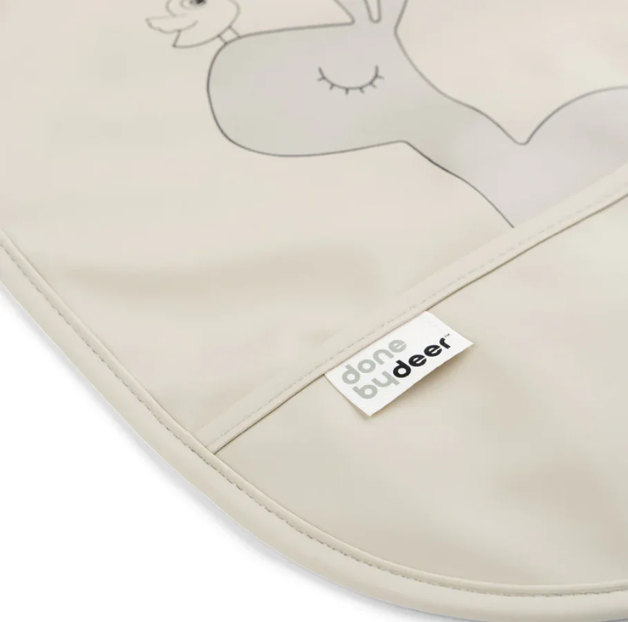 Done By Deer 2 Bib Velcro Lalee Sand