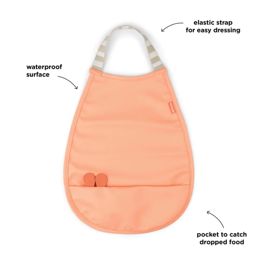 Done By Deer Bib Raffi Coral