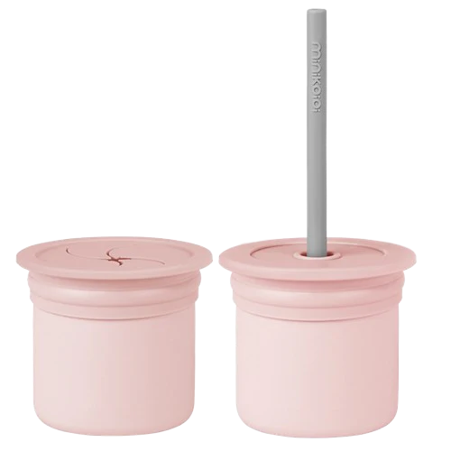 Minikoioi Sip+Snack Pinky Pink