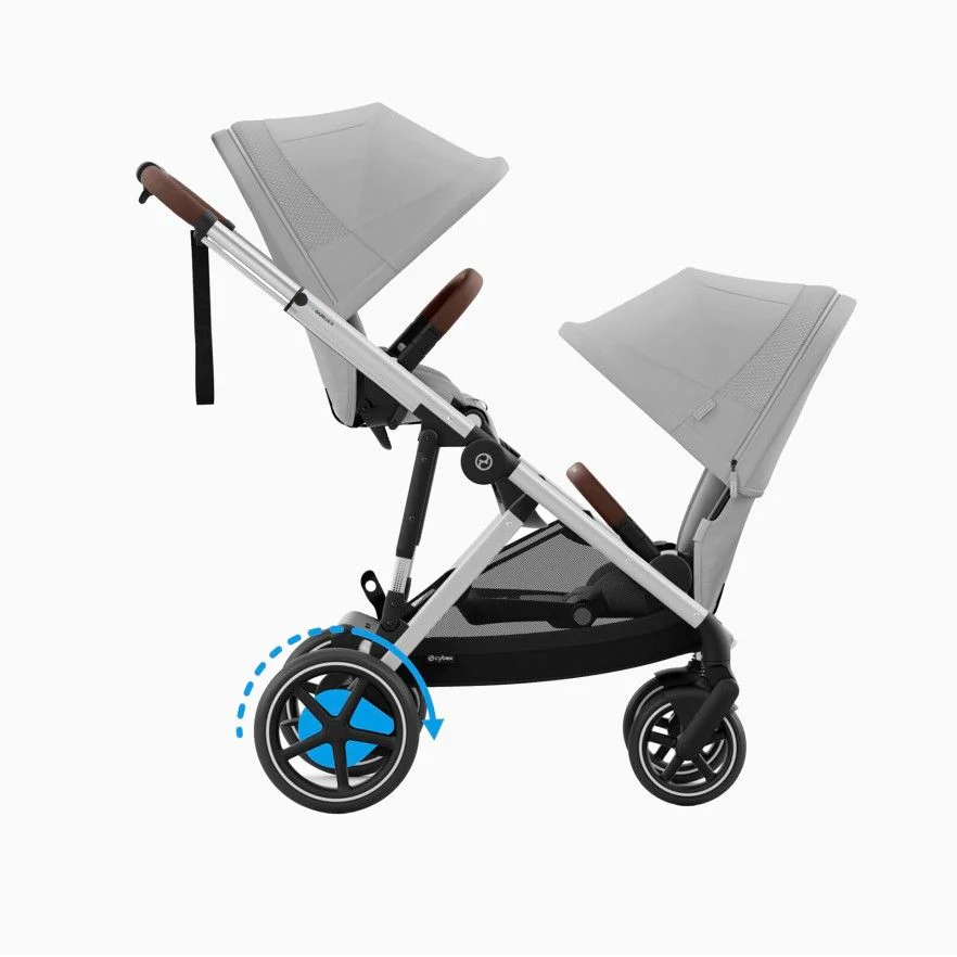 Cybex Pack eGazelle S + Alcofa + Cloud G Plus + Adaptadores + Base G Stone Grey