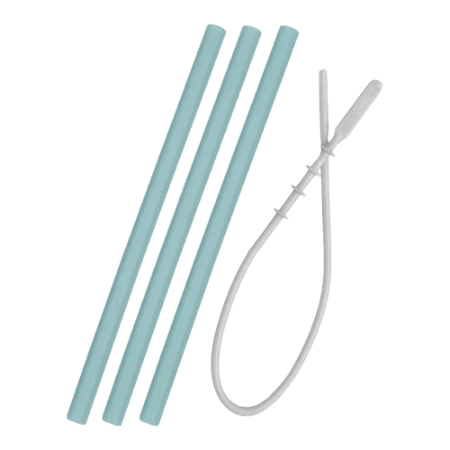 Minikoioi Palhas de Silicone Aqua Green