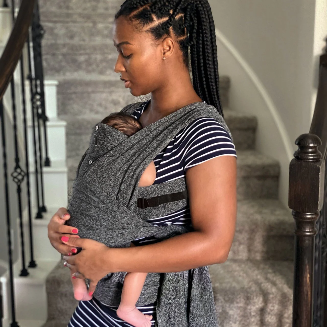 Boppy porta Bebés Comfyfit Evolution Grey