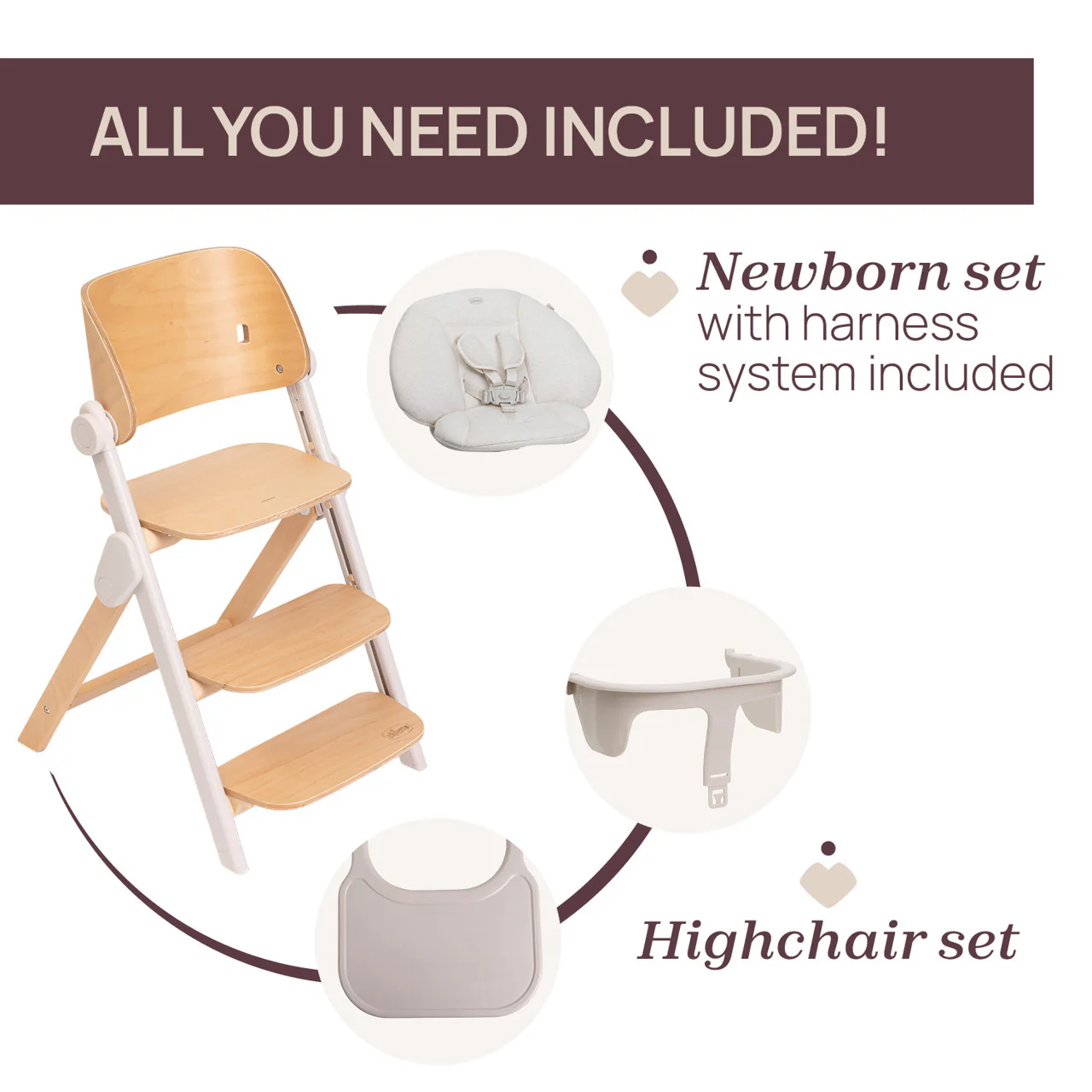 Chicco Cadeira de Papa Meraviglia Fossil