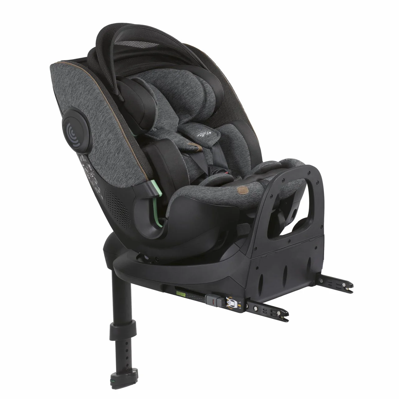 Chicco Bi-Seat i-Size Air Black Melange com Base